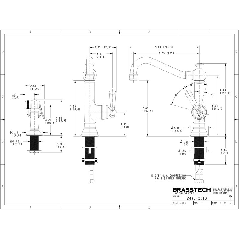 Newport Brass Jacobean Kitchen Faucet Wayfair